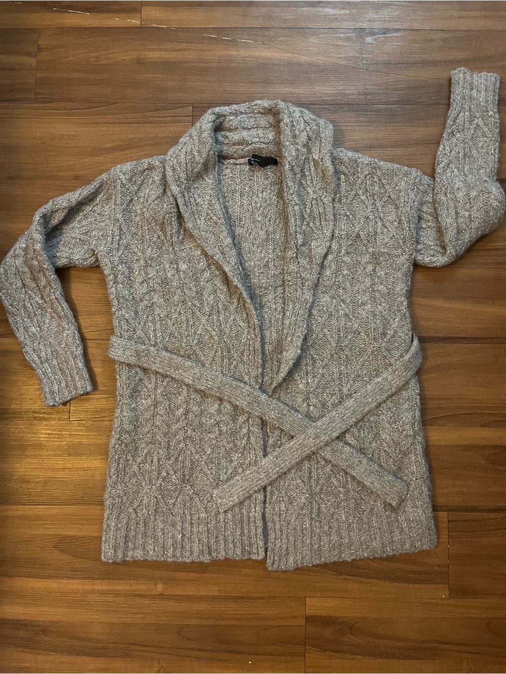 White House Black Market Sequin Cab Knit Sweater - Size M